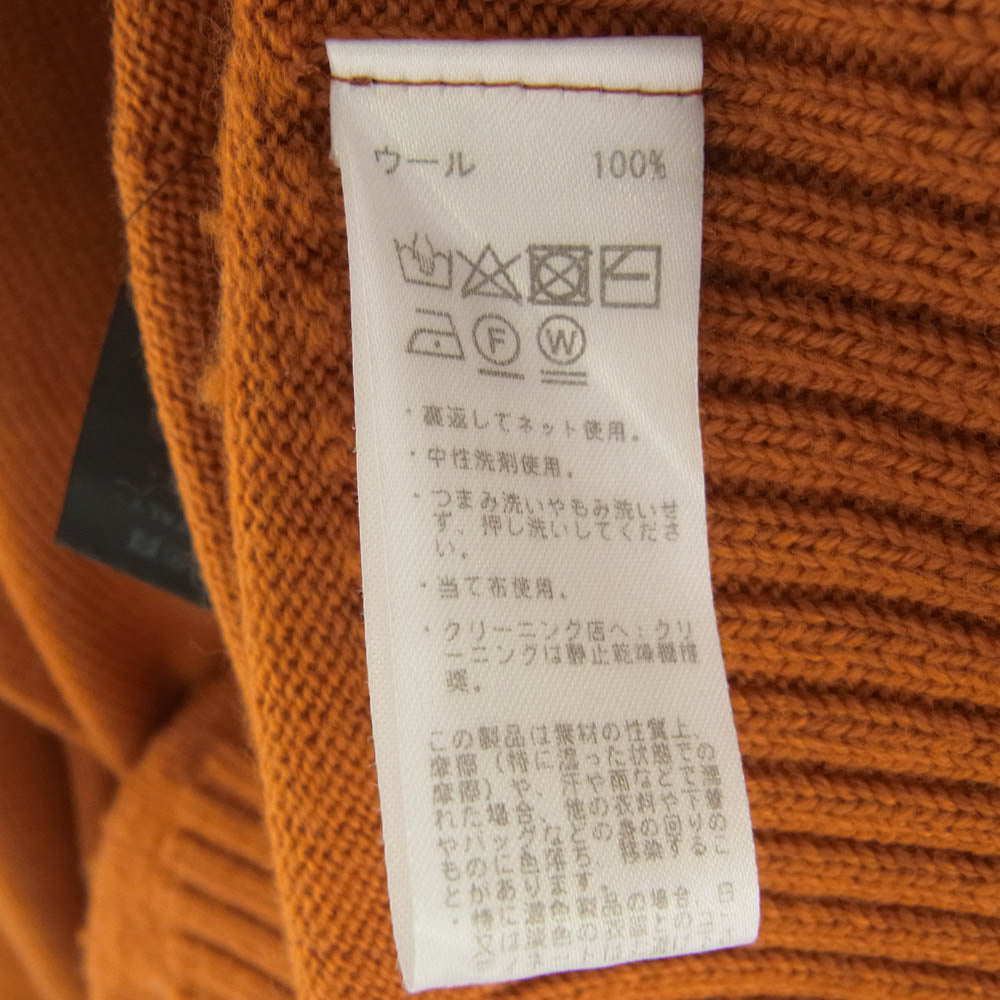 ドルモア イタリア製 タートル ウール ニット セーター オレンジ オレンジ系 48【中古】