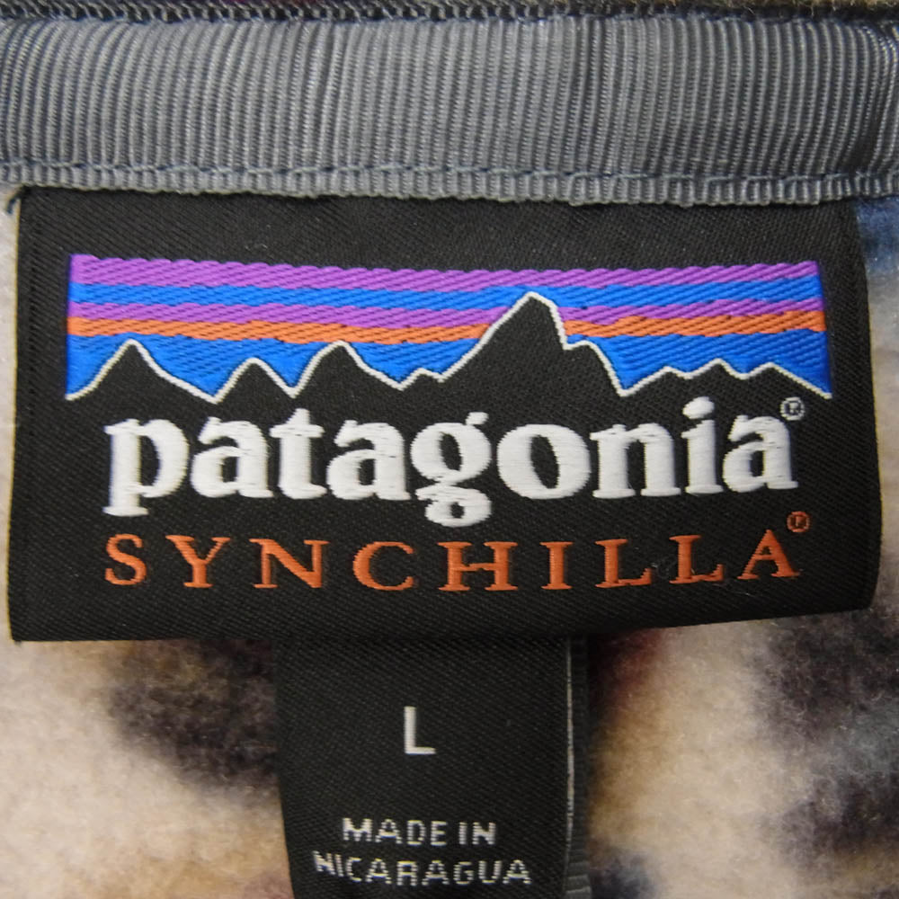 patagonia パタゴニア 25551 Lightweight Synchilla Snap-T Pullover ライトウェイト シンチラ スナップ プルオーバー フリース ジャケット エンジ系 L【中古】