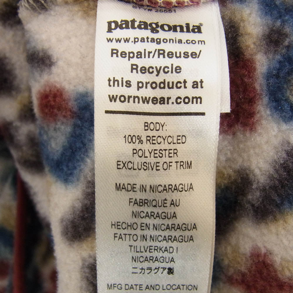 patagonia パタゴニア 25551 Lightweight Synchilla Snap-T Pullover ライトウェイト シンチラ スナップ プルオーバー フリース ジャケット エンジ系 L【中古】