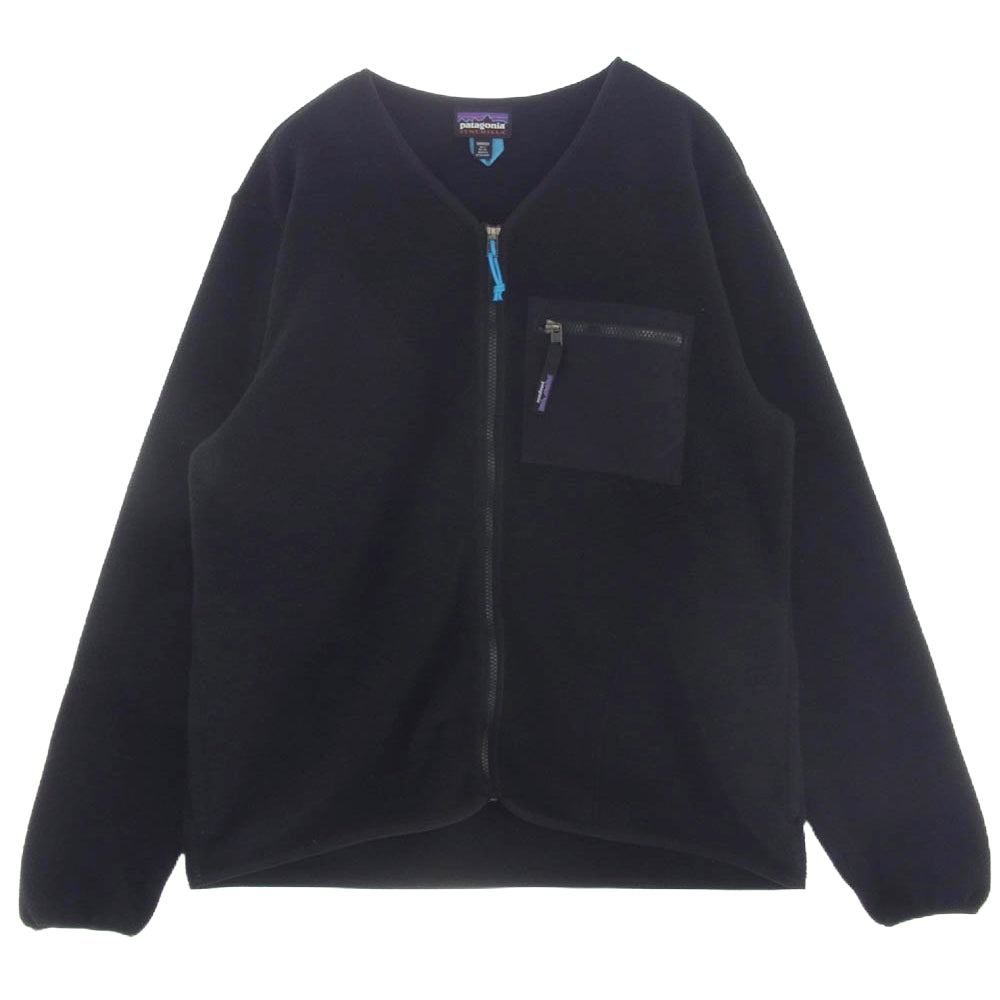 patagonia パタゴニア 22975 Synchilla Fleece Cardigan Jacket シンチラ フリース カーディガン ジャケット ブラック系 L【中古】
