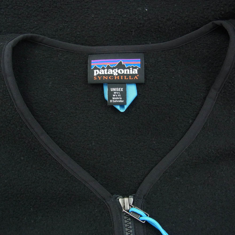 patagonia パタゴニア 22975 Synchilla Fleece Cardigan Jacket シンチラ フリース カーディガン ジャケット ブラック系 L【中古】