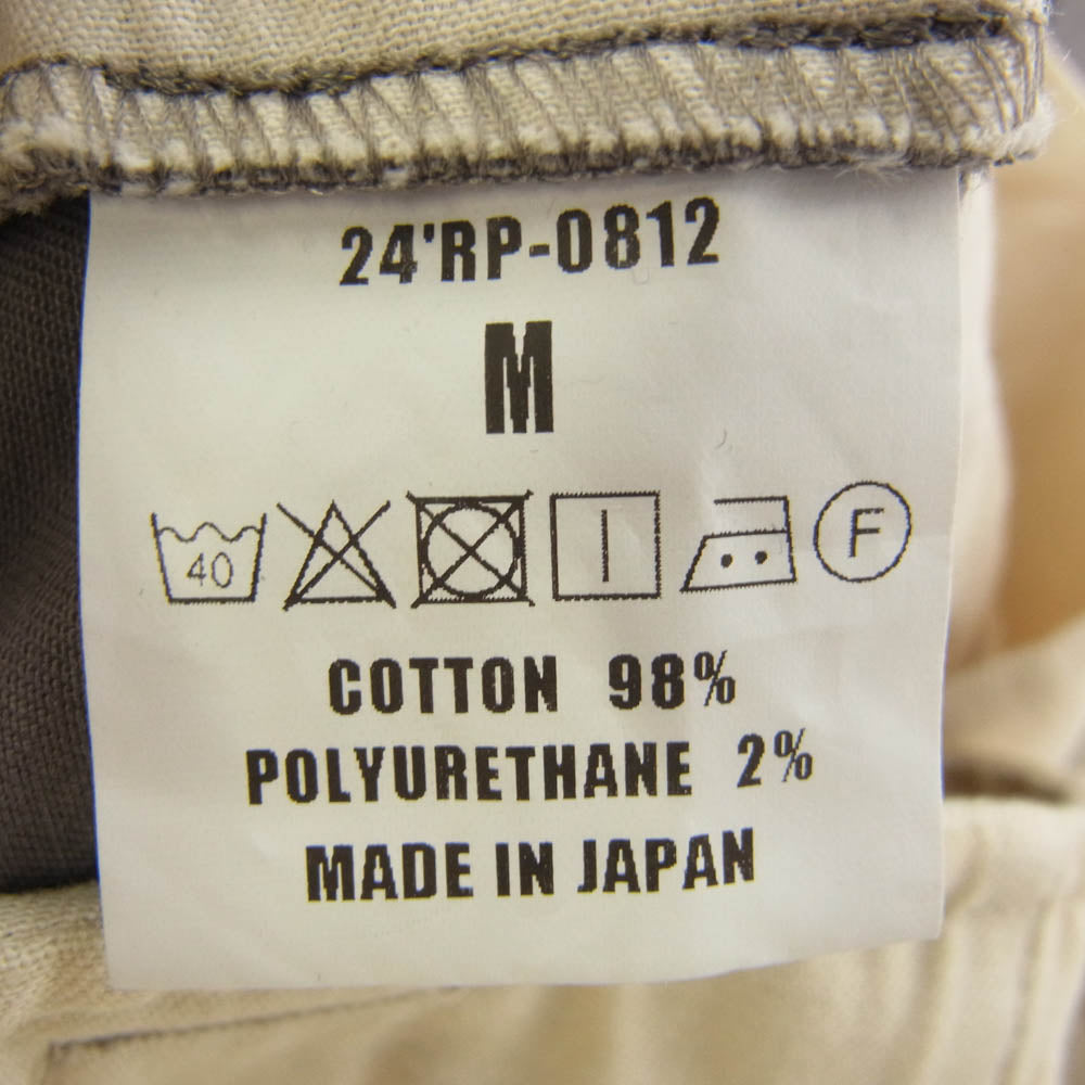 RATS ラッツ 24'RP-0812 CHINO PANTS ウォッシュ加工 ストレッチ チノパンツ チャコール系 M【新古品】【未使用】【中古】