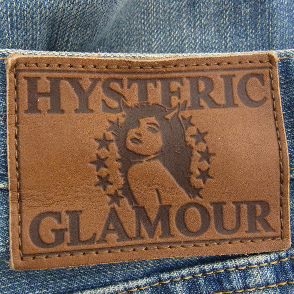 HYSTERIC GLAMOUR ヒステリックグラマー 02213AP15 SP加工 スリム デニム パンツ インディゴブルー系 30【中古】