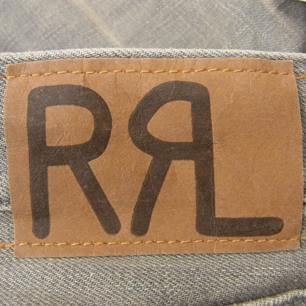 RRL ダブルアールエル slim narrow 加工 ナロー スリム ブラック デニム パンツ ブラック系 29【美品】【中古】