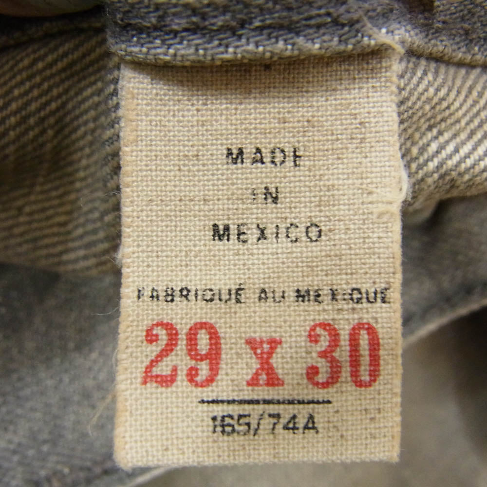 RRL ダブルアールエル slim narrow 加工 ナロー スリム ブラック デニム パンツ ブラック系 29【美品】【中古】