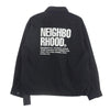 NEIGHBORHOOD ネイバーフッド 23AW 232TSNH-JKM07 ZIP WORK JACKET ジップ ワーク ジャケット ブラック系 S【美品】【中古】