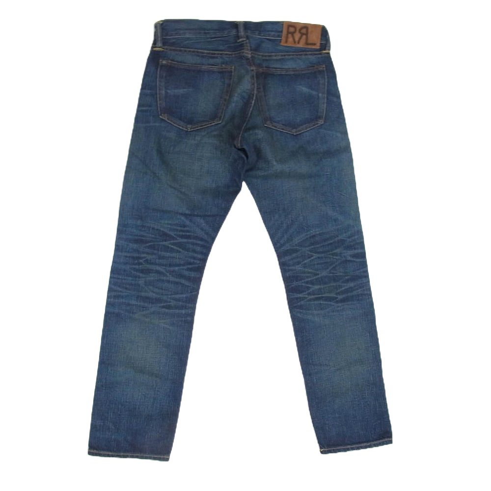 RRL ダブルアールエル 782840626001 SLIM FIT JAPAN WOVEN USA製 加工 スリムフィット デニム パンツ インディゴブルー系 30【美品】【中古】