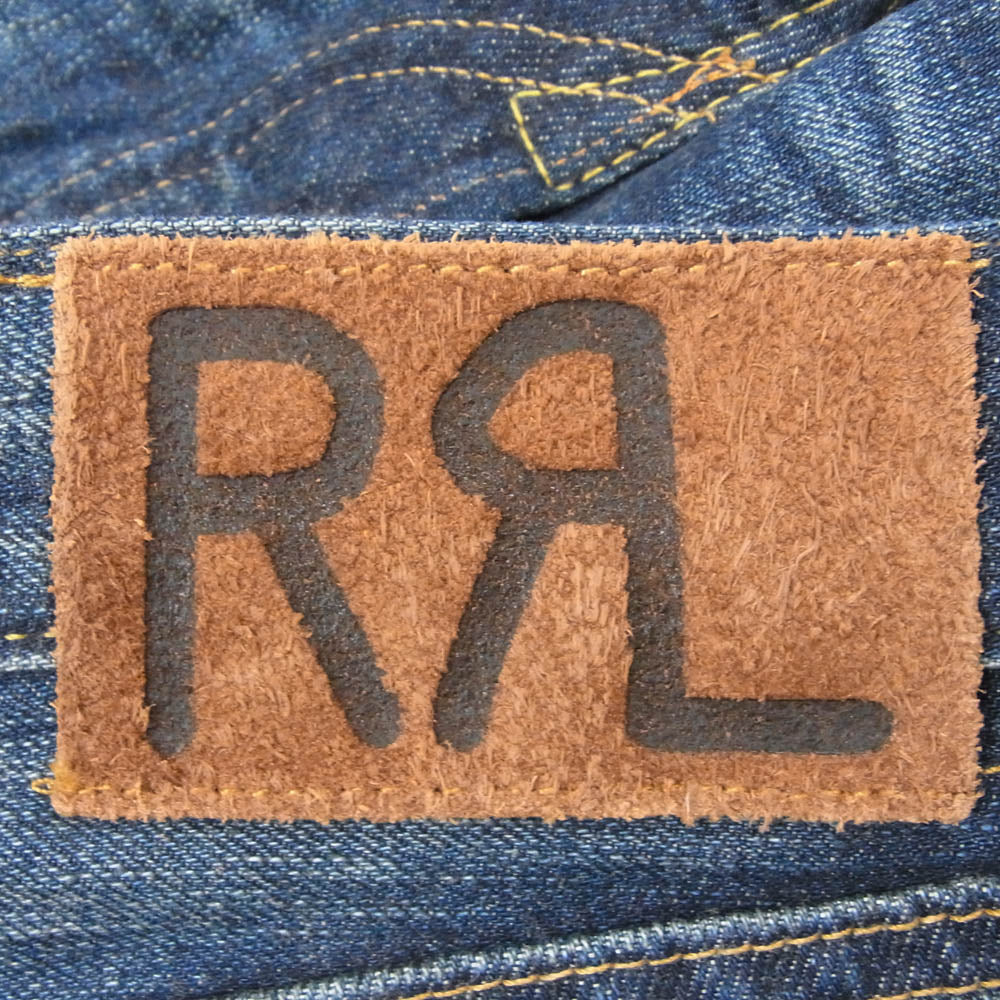 RRL ダブルアールエル 782840626001 SLIM FIT JAPAN WOVEN USA製 加工 スリムフィット デニム パンツ インディゴブルー系 30【美品】【中古】