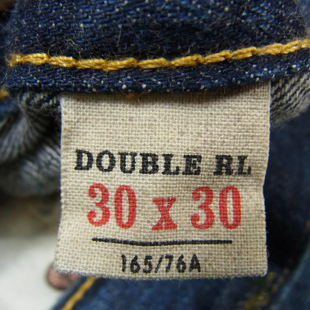RRL ダブルアールエル 782840626001 SLIM FIT JAPAN WOVEN USA製 加工 スリムフィット デニム パンツ インディゴブルー系 30【美品】【中古】
