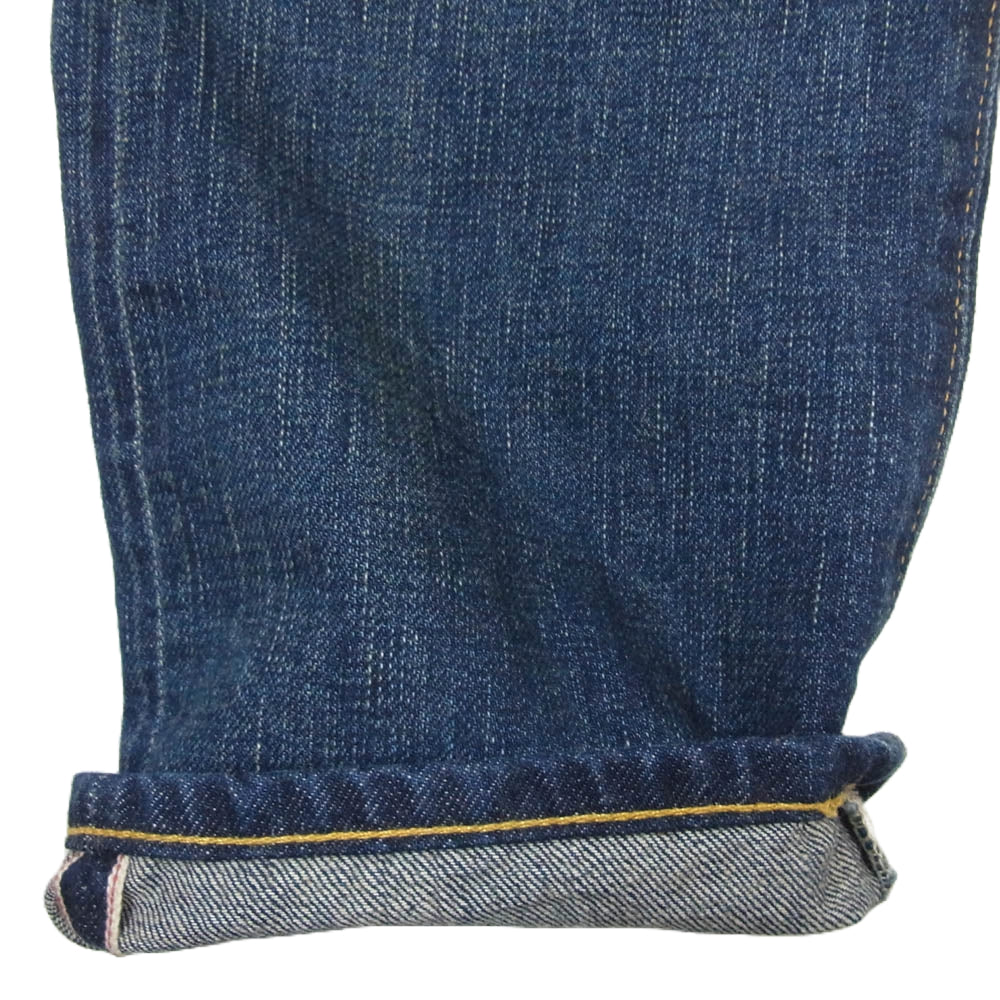 RRL ダブルアールエル 782840626001 SLIM FIT JAPAN WOVEN USA製 加工 スリムフィット デニム パンツ インディゴブルー系 30【美品】【中古】