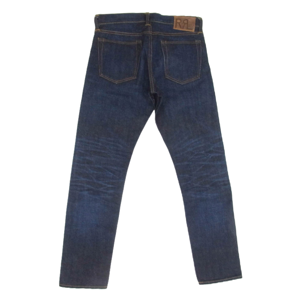RRL ダブルアールエル 782888699001 SLIM FIT BRISTOW JEANS JAPAN WOVEN SELVEDGE DENIM USA製 ヴィンテージ加工 スリムフィット セルビッジ デニム パンツ インディゴブルー系 30【極上美品】【中古】