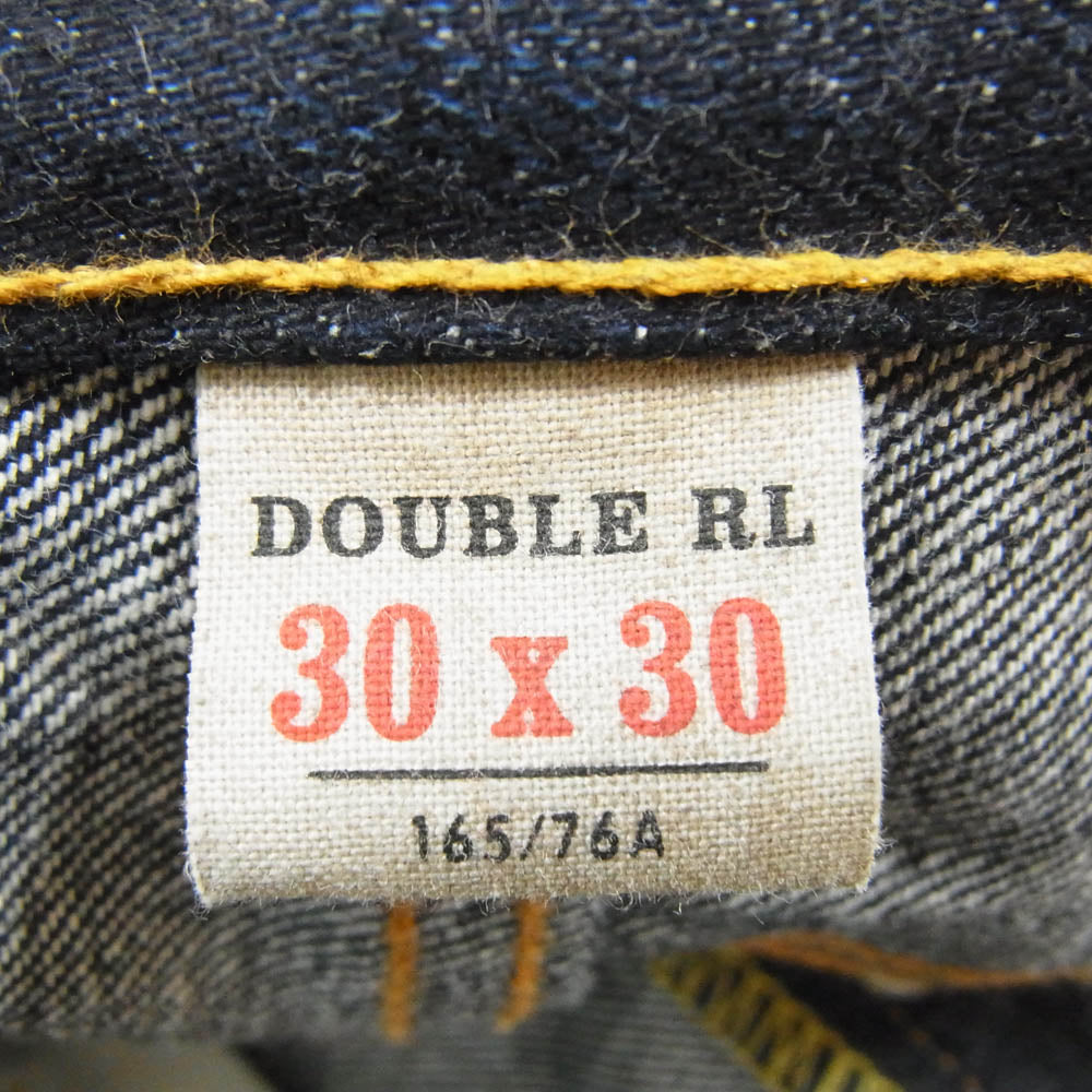 RRL ダブルアールエル 782888699001 SLIM FIT BRISTOW JEANS JAPAN WOVEN SELVEDGE DENIM USA製 ヴィンテージ加工 スリムフィット セルビッジ デニム パンツ インディゴブルー系 30【極上美品】【中古】