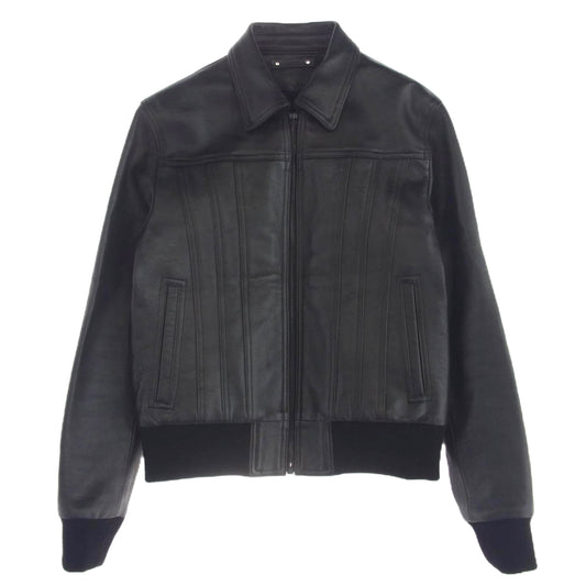 MINEDENIM マインデニム 21AW 2110-8001-99-022 SHEEP LEATHER ZIPUP JACKET シープ レザー ジップアップ ジャケット ブラック系 2【美品】【中古】
