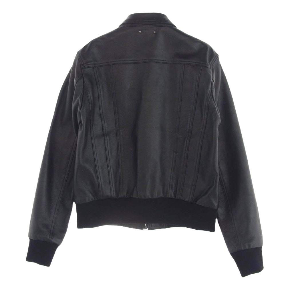 MINEDENIM マインデニム 21AW 2110-8001-99-022 SHEEP LEATHER ZIPUP JACKET シープ レザー ジップアップ ジャケット ブラック系 2【美品】【中古】