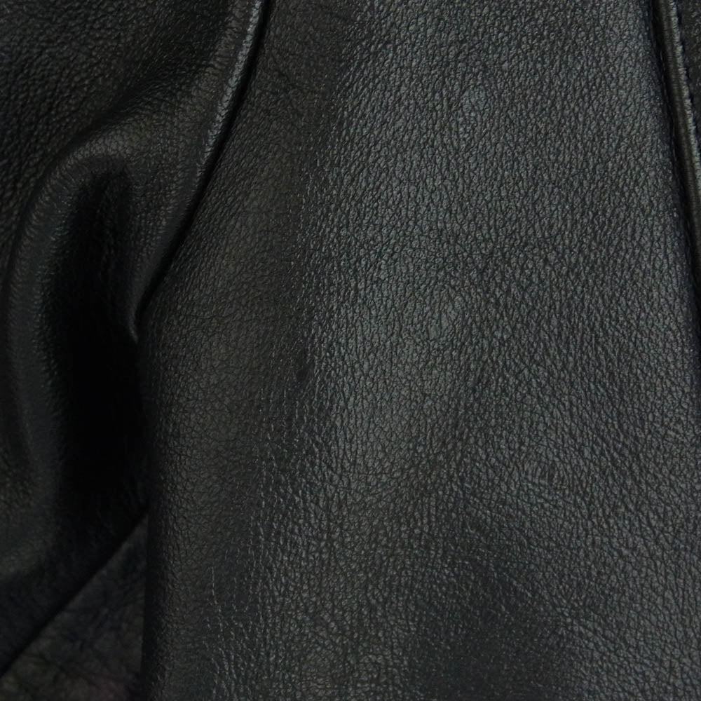 MINEDENIM マインデニム 21AW 2110-8001-99-022 SHEEP LEATHER ZIPUP JACKET シープ レザー ジップアップ ジャケット ブラック系 2【美品】【中古】