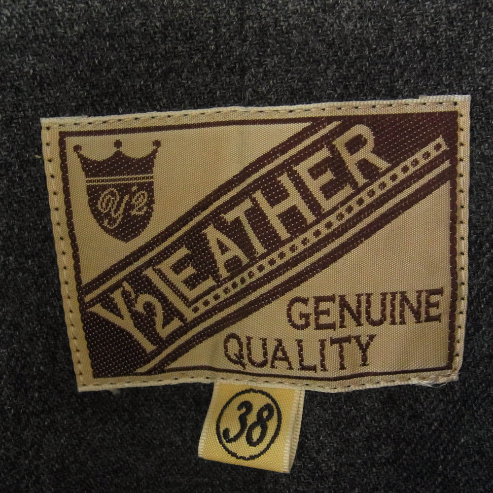 ワイツーレザー CAR COAT ホースハイド カーコート レザー ジャケット ブラック系 38【中古】