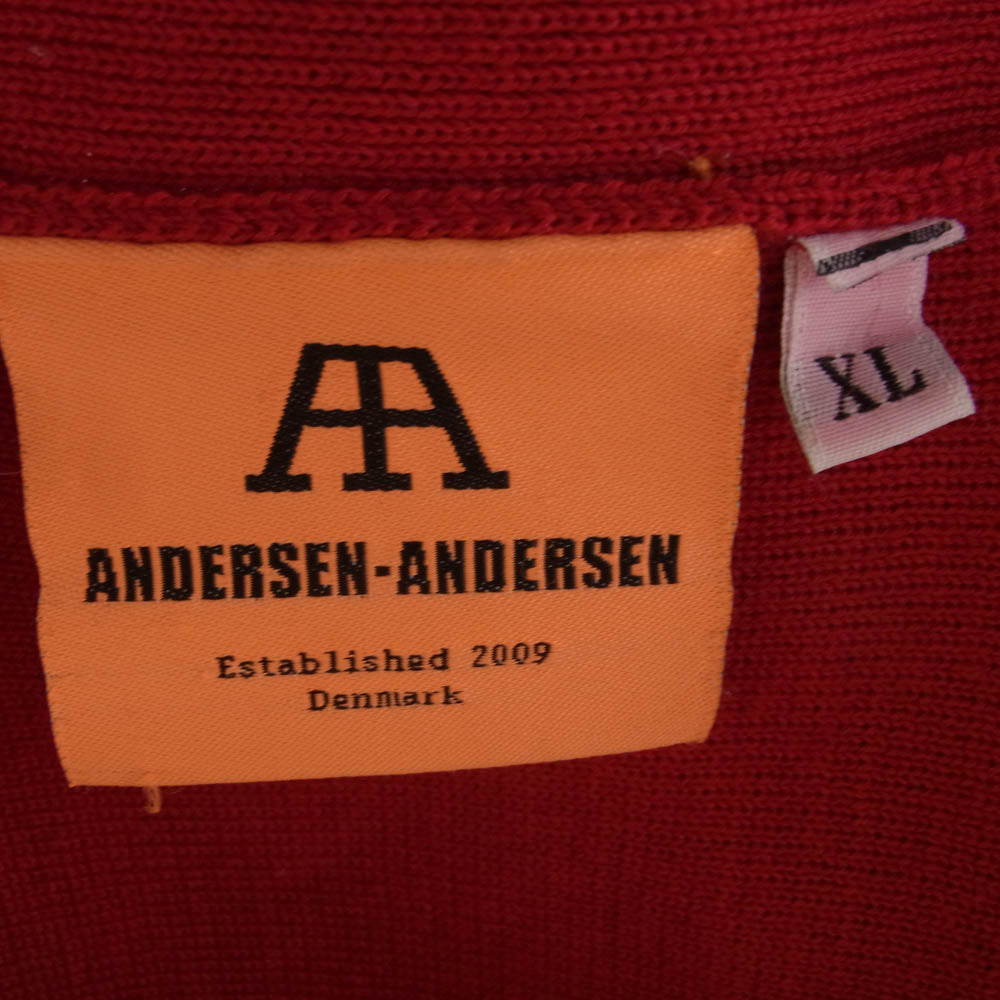ANDERSEN-ANDERSEN アンデルセンアンデルセン ローゲージ ウール ニット レッド系 XL【中古】
