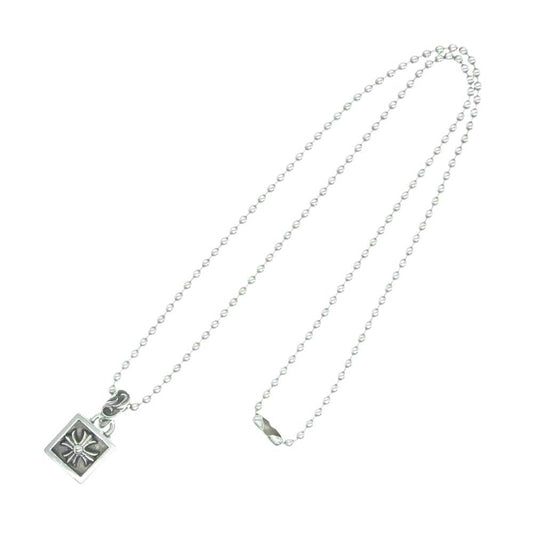 CHROME HEARTS クロムハーツ（原本無） FRAMED CH PLUS フレームド CHプラス チャーム ペンダントトップ ネックレス ボールチェーン シルバー系【中古】