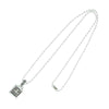 CHROME HEARTS クロムハーツ（原本無） FRAMED CH PLUS フレームド CHプラス チャーム ペンダントトップ ネックレス ボールチェーン シルバー系【中古】