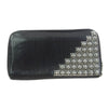 CHROME HEARTS クロムハーツ（原本無） REC F ZIP ゼロピラミッド スタッズ コーナー ラウンドファスナー ダガージップ ロングウォレット ブラック系【中古】