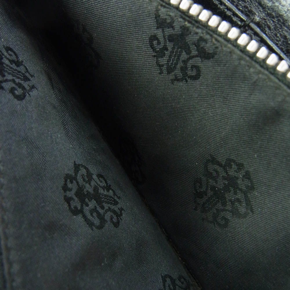 CHROME HEARTS クロムハーツ（原本無） REC F ZIP ゼロピラミッド スタッズ コーナー ラウンドファスナー ダガージップ ロングウォレット ブラック系【中古】