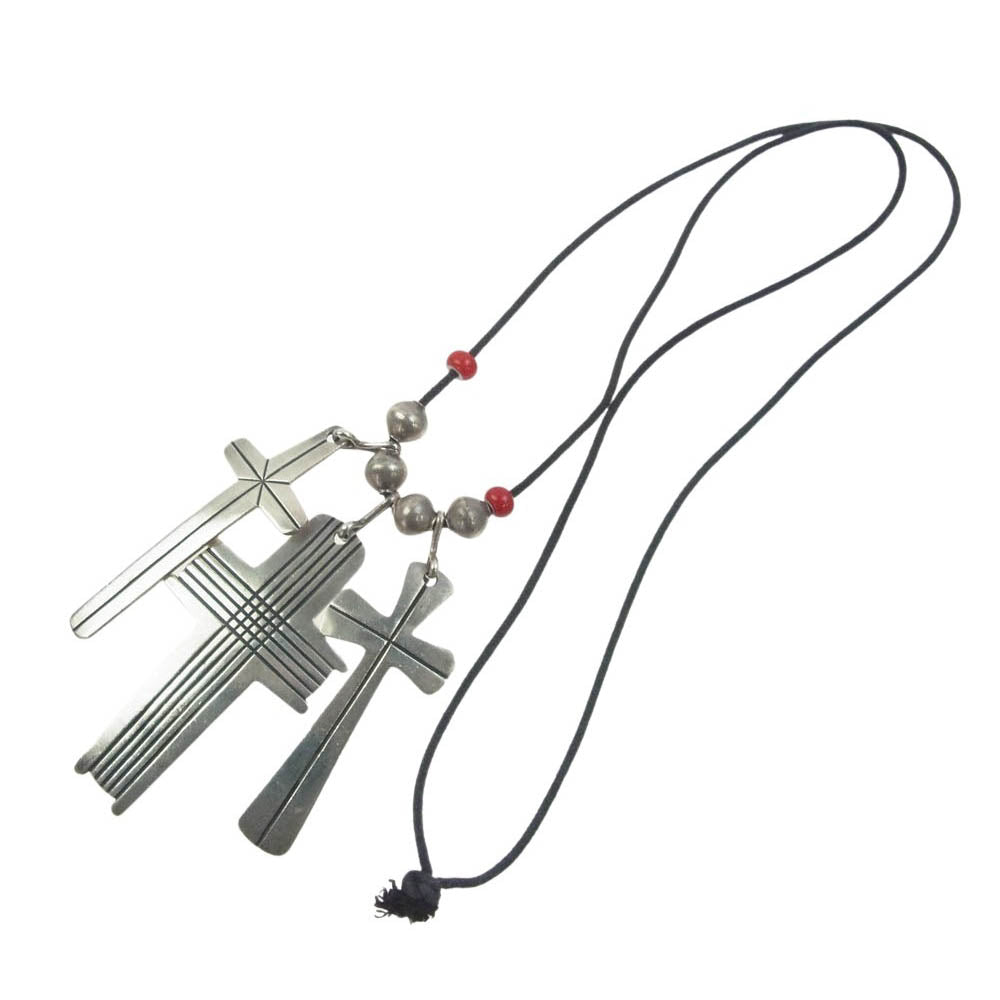 Cippy Crazy Horse シッピークレイジーホース Triple Cross Necklace トリプルクロス ネックレス シルバー系【中古】