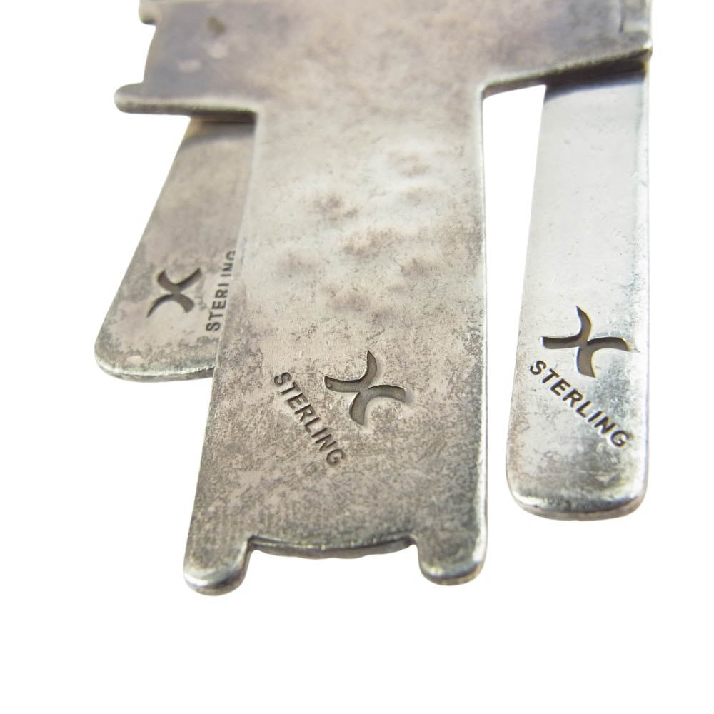 Cippy Crazy Horse シッピークレイジーホース Triple Cross Necklace トリプルクロス ネックレス シルバー系【中古】