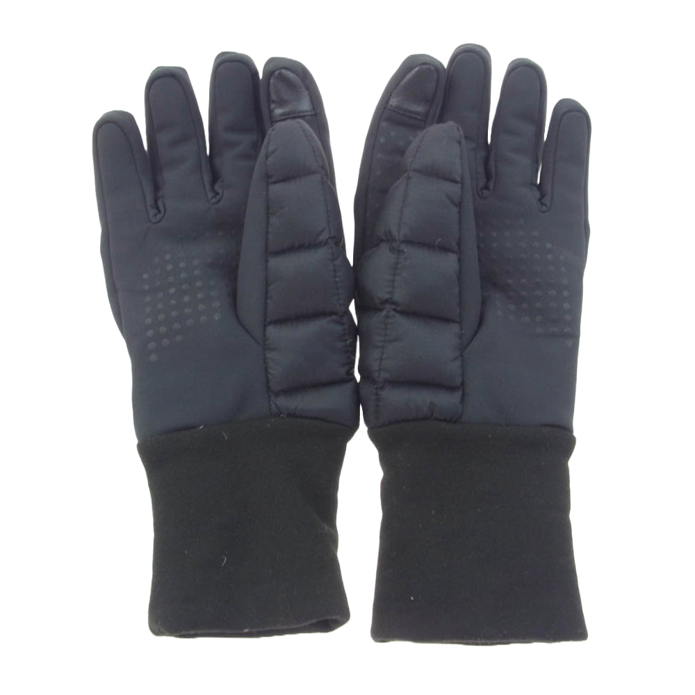 CANADA GOOSE カナダグース 5254M サザビーリーグタグ NORTHERN GLOVE LINER キルティング ダウン 手袋 ブラック系 20cm【中古】