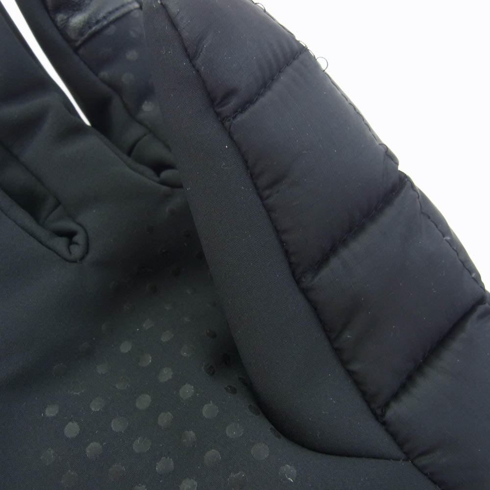 CANADA GOOSE カナダグース 5254M サザビーリーグタグ NORTHERN GLOVE LINER キルティング ダウン 手袋 ブラック系 20cm【中古】