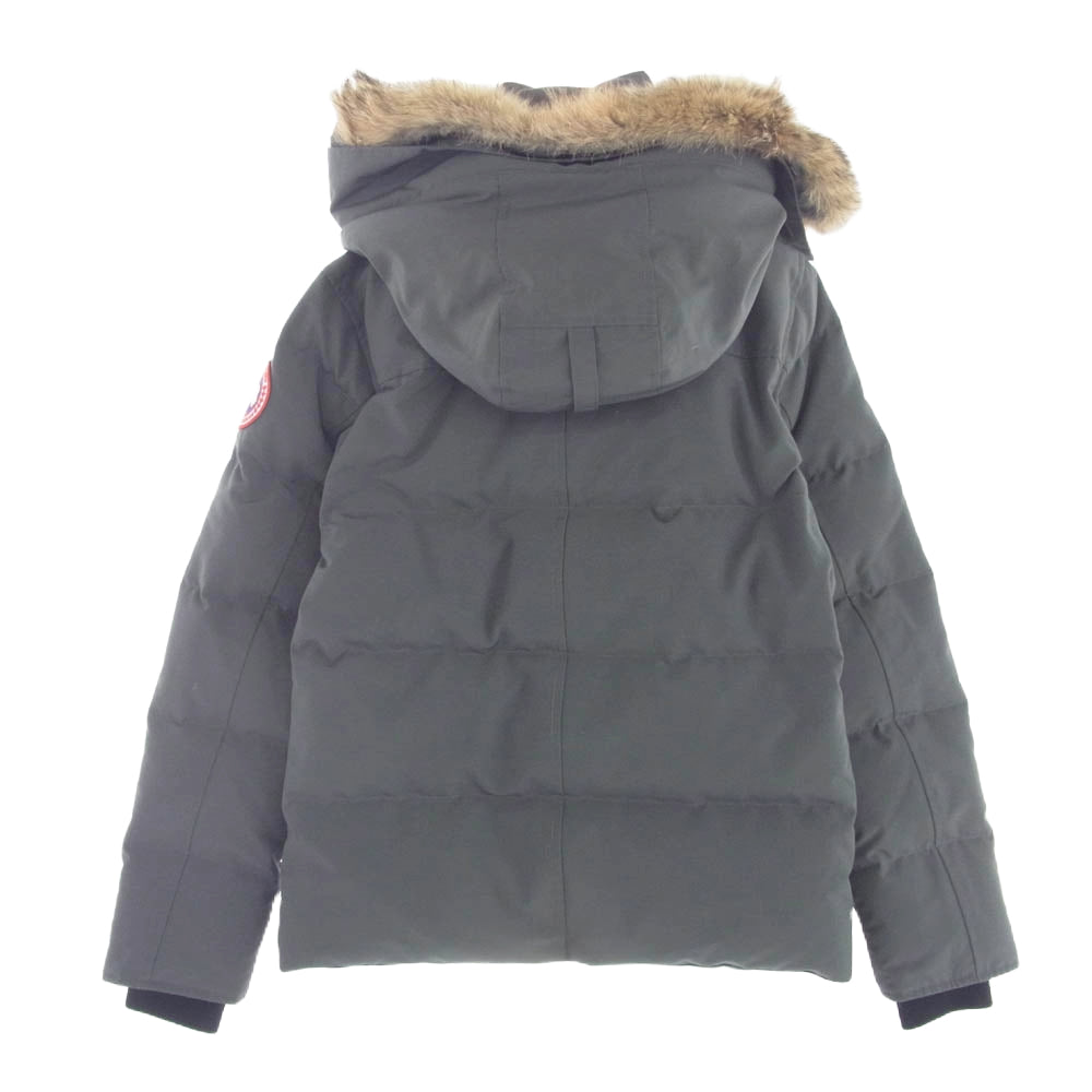 CANADA GOOSE カナダグース 3808MA サザビーリーグタグ WYNDHAM PARKA ウィンダム パーカ ファーフード付 ダウン ジャケット グレー系 XS【美品】【中古】