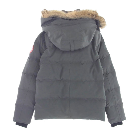 CANADA GOOSE カナダグース 3808MA サザビーリーグタグ WYNDHAM PARKA ウィンダム パーカ ファーフード付 ダウン ジャケット グレー系 XS【美品】【中古】