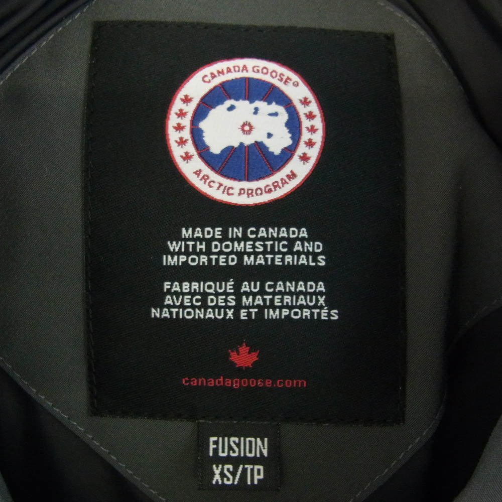 CANADA GOOSE カナダグース 3808MA サザビーリーグタグ WYNDHAM PARKA ウィンダム パーカ ファーフード付 ダウン ジャケット グレー系 XS【美品】【中古】