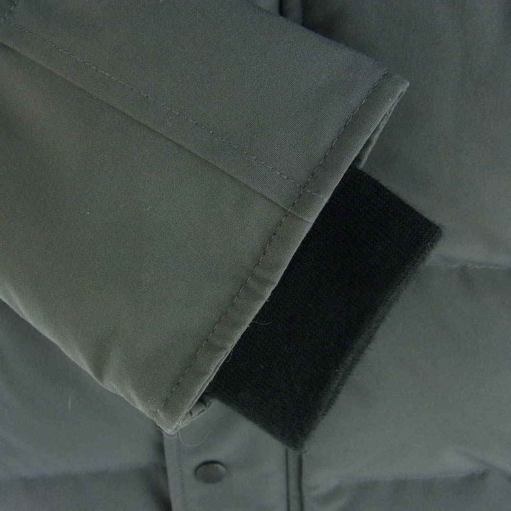 CANADA GOOSE カナダグース 3808MA サザビーリーグタグ WYNDHAM PARKA ウィンダム パーカ ファーフード付 ダウン ジャケット グレー系 XS【美品】【中古】