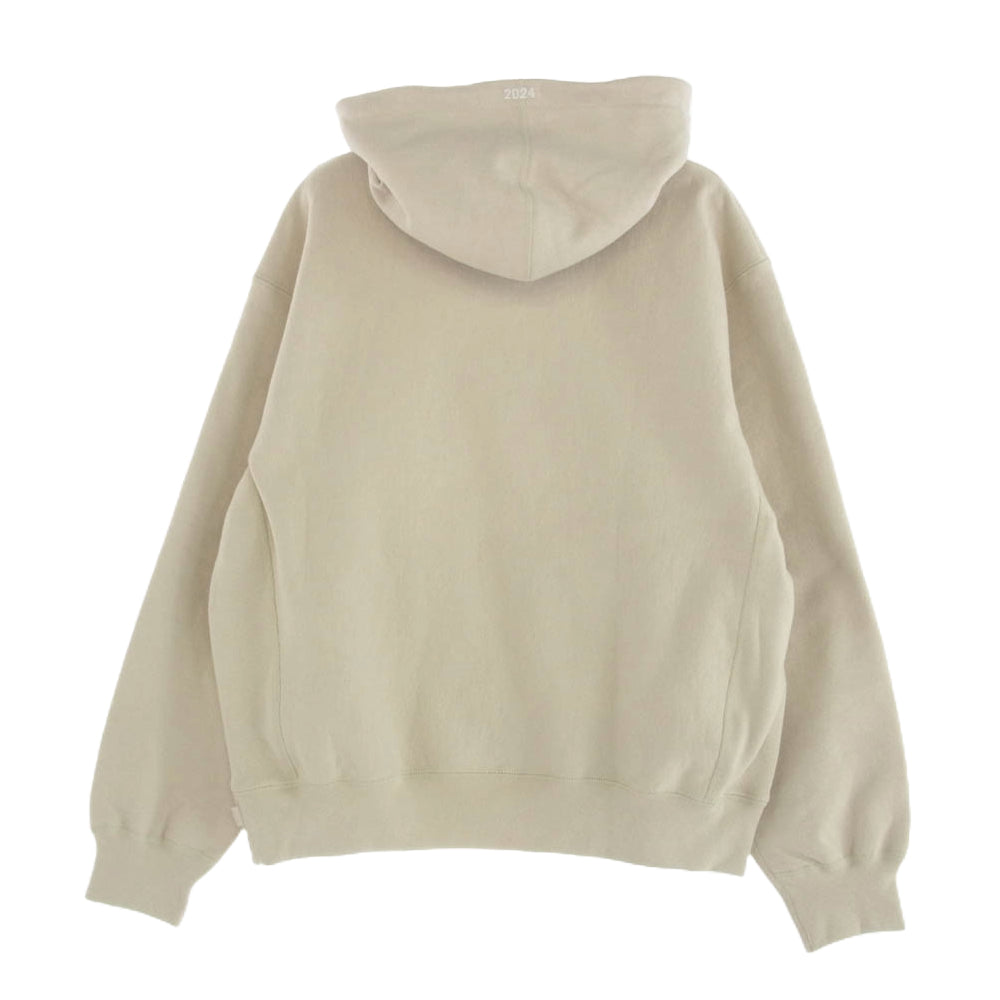 Supreme シュプリーム 24AW Box Logo Hooded Sweatshirt Stone ボックスロゴ フーデッド スウェットシャツ プルオーバー パーカー フーディ ストーン ベージュ系 S【極上美品】【中古】