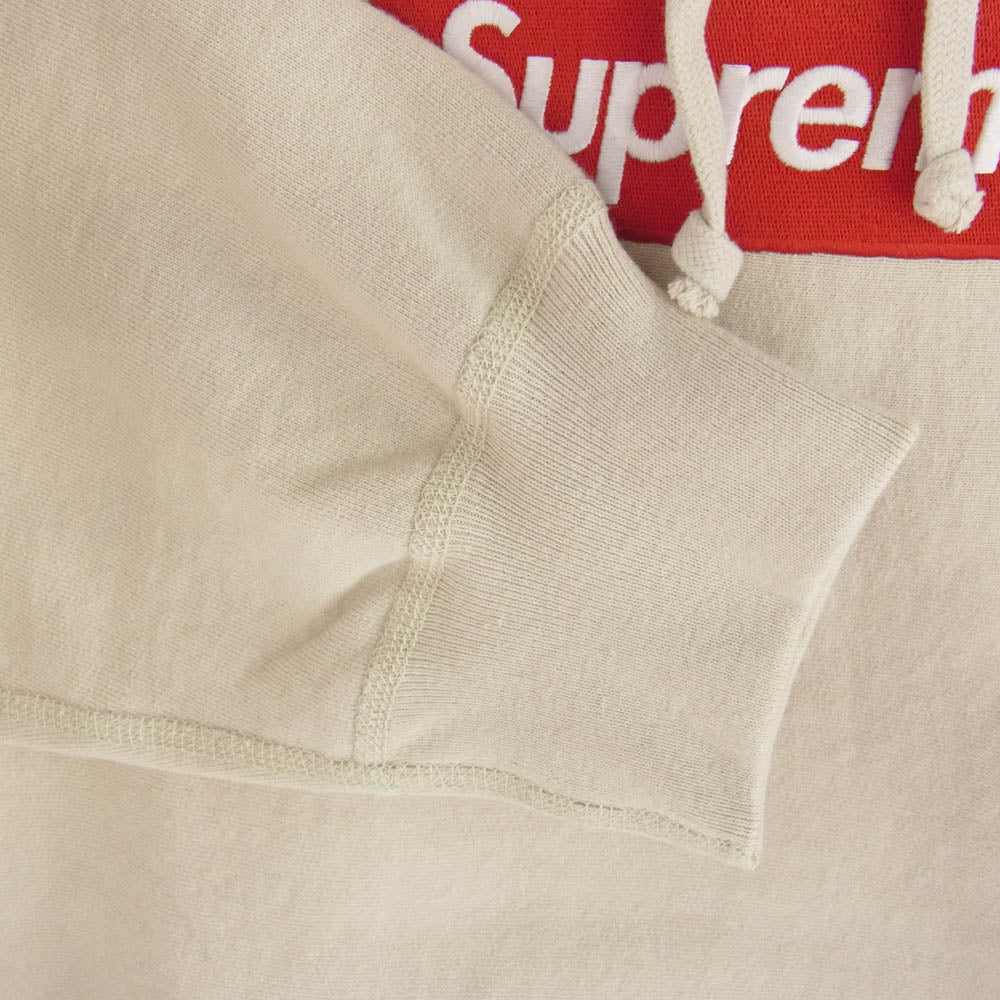 Supreme シュプリーム 24AW Box Logo Hooded Sweatshirt Stone ボックスロゴ フーデッド スウェットシャツ プルオーバー パーカー フーディ ストーン ベージュ系 S【極上美品】【中古】