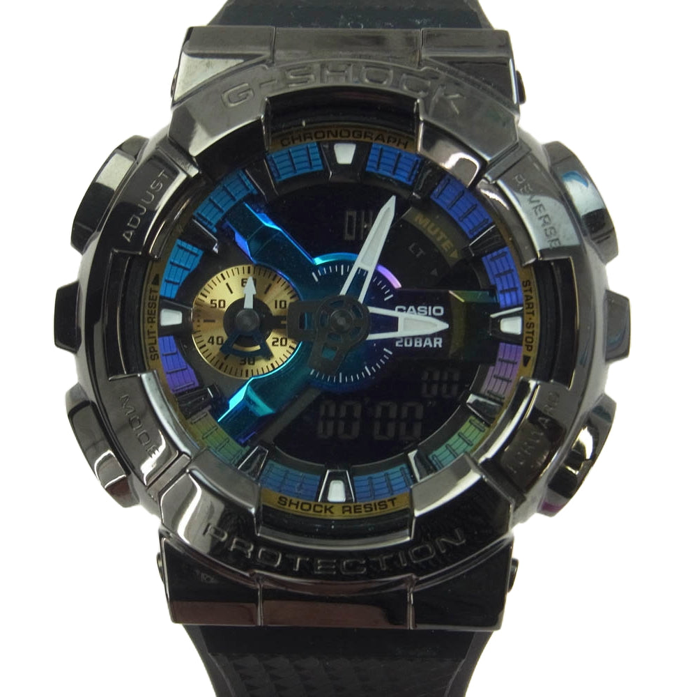 CASIO G-SHOCK カシオ ジーショック GM-110B-1AJF Metal covered メタルカバード アナログ デジタル 腕時計 リスト ウォッチ ブラック系【中古】