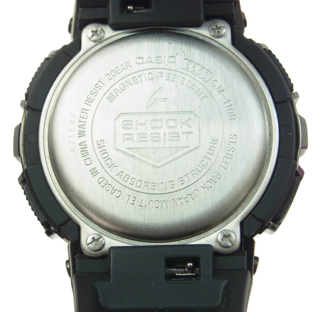 CASIO G-SHOCK カシオ ジーショック GM-110B-1AJF Metal covered メタルカバード アナログ デジタル 腕時計 リスト ウォッチ ブラック系【中古】