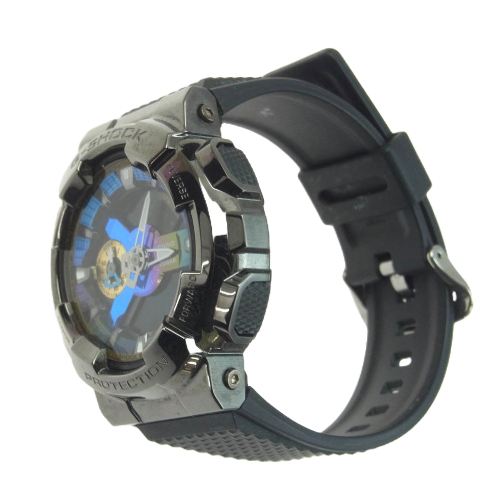 CASIO G-SHOCK カシオ ジーショック GM-110B-1AJF Metal covered メタルカバード アナログ デジタル 腕時計 リスト ウォッチ ブラック系【中古】