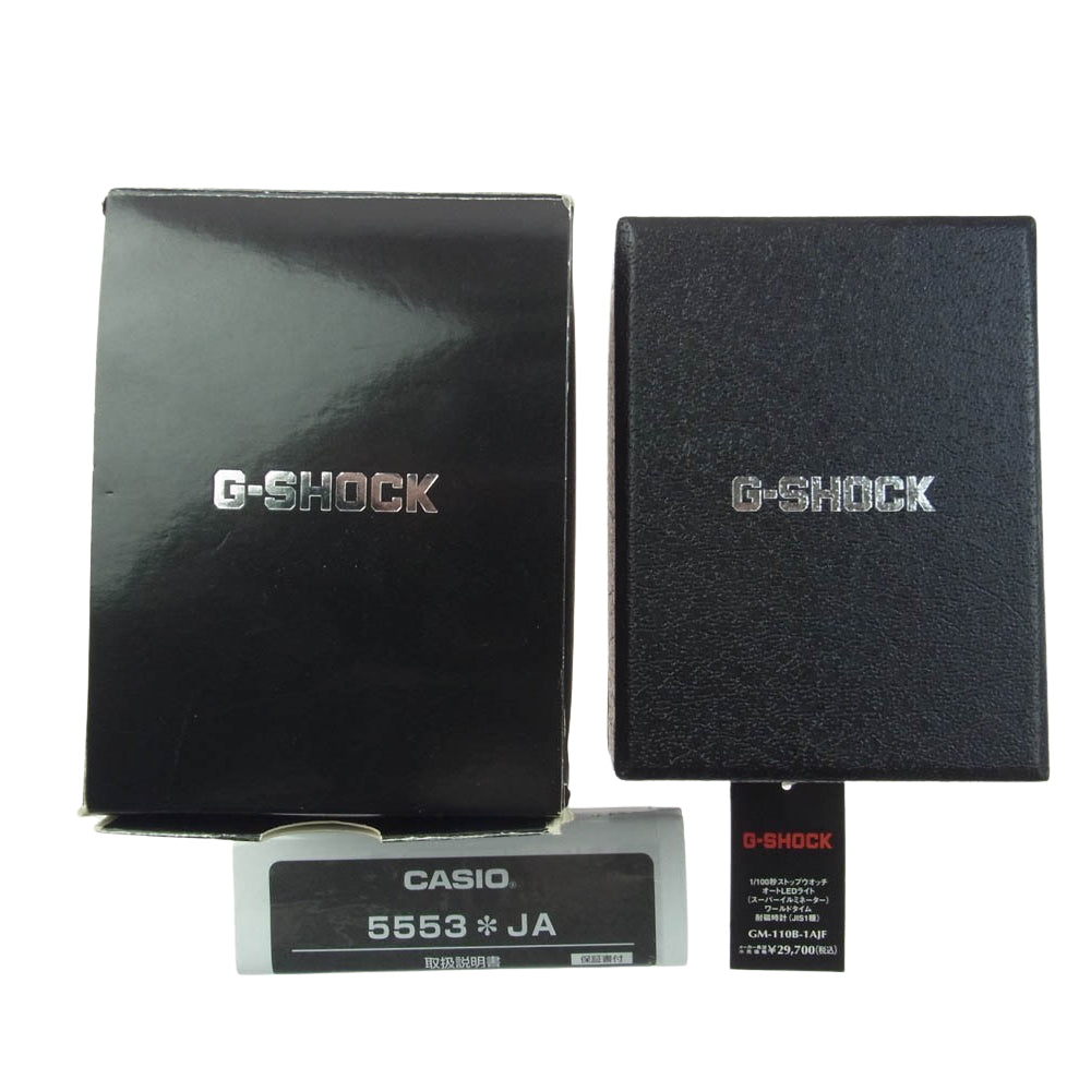 CASIO G-SHOCK カシオ ジーショック GM-110B-1AJF Metal covered メタルカバード アナログ デジタル 腕時計 リスト ウォッチ ブラック系【中古】