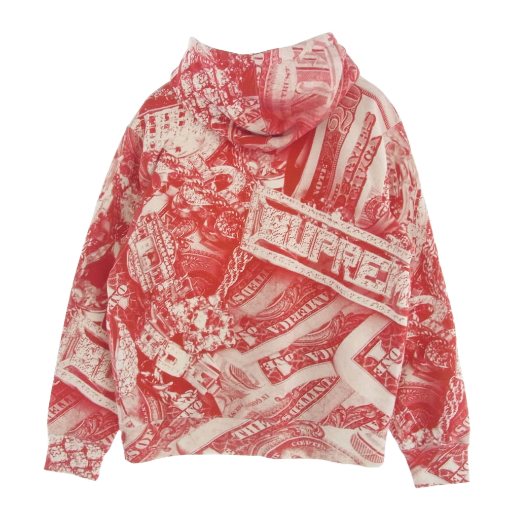 Supreme シュプリーム 20SS bling hooded sweatshirt ブリング フーデッド パーカー レッド系 S【中古】