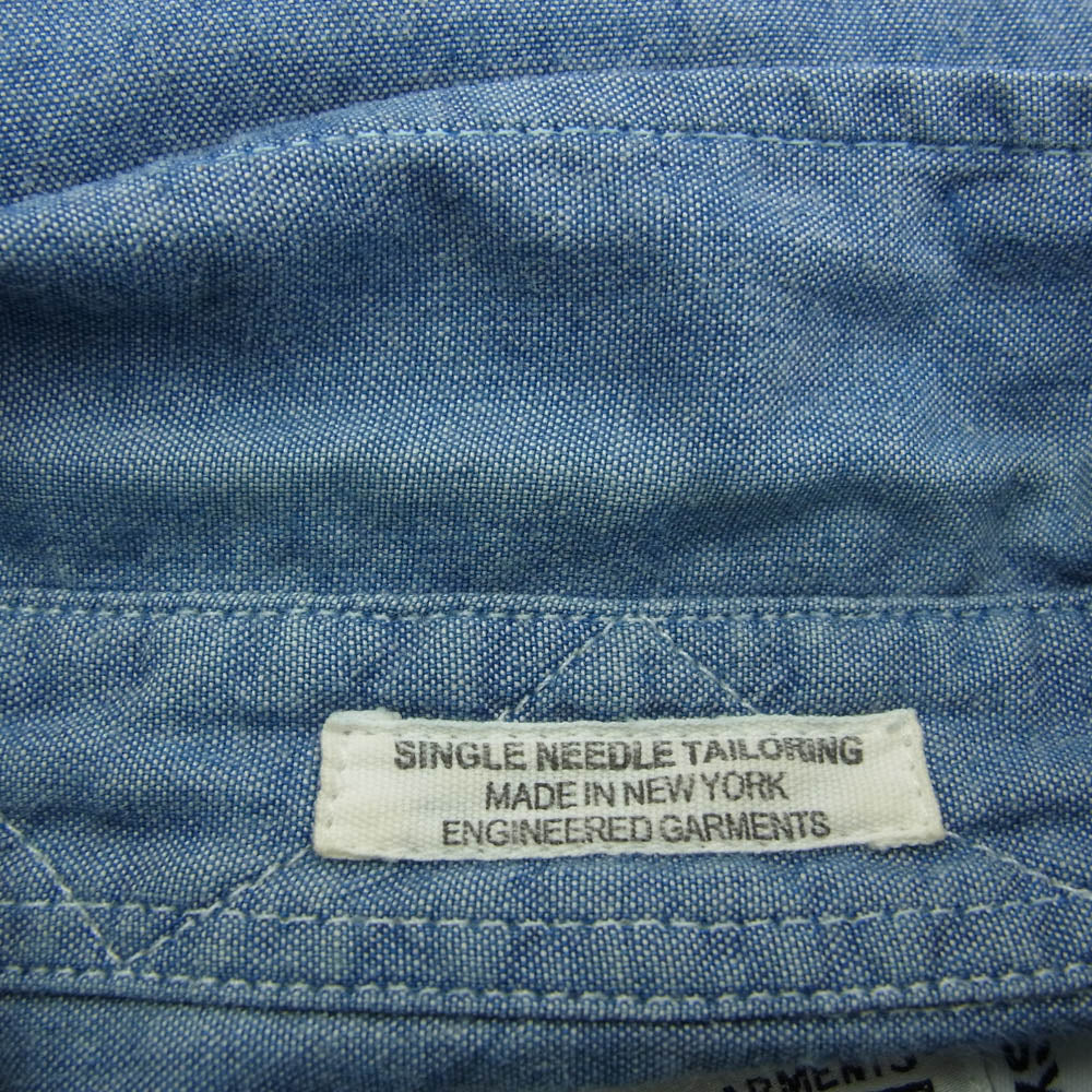 Engineered Garments エンジニアードガーメンツ WORKADAY ボタンダウン シャンブレー 長袖 シャツ ライトブルー系 XS【中古】