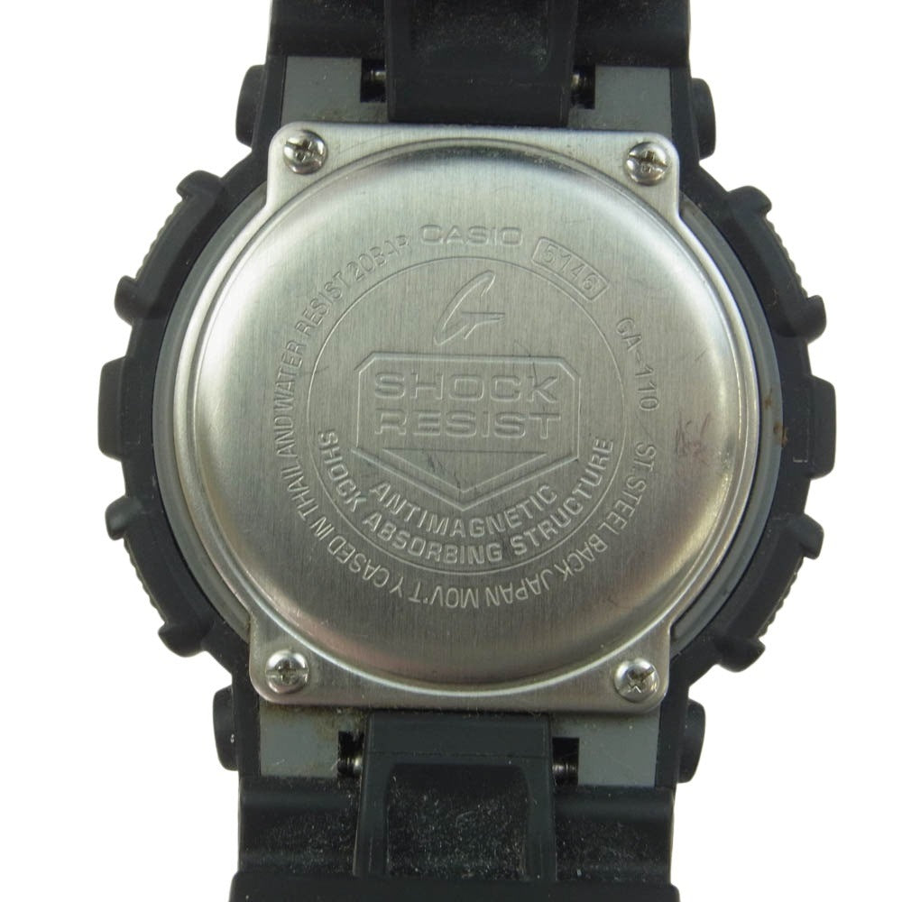 CASIO G-SHOCK カシオ ジーショック 5146 GA-110 デジタルアナログ時計 腕時計 ブラック系【中古】