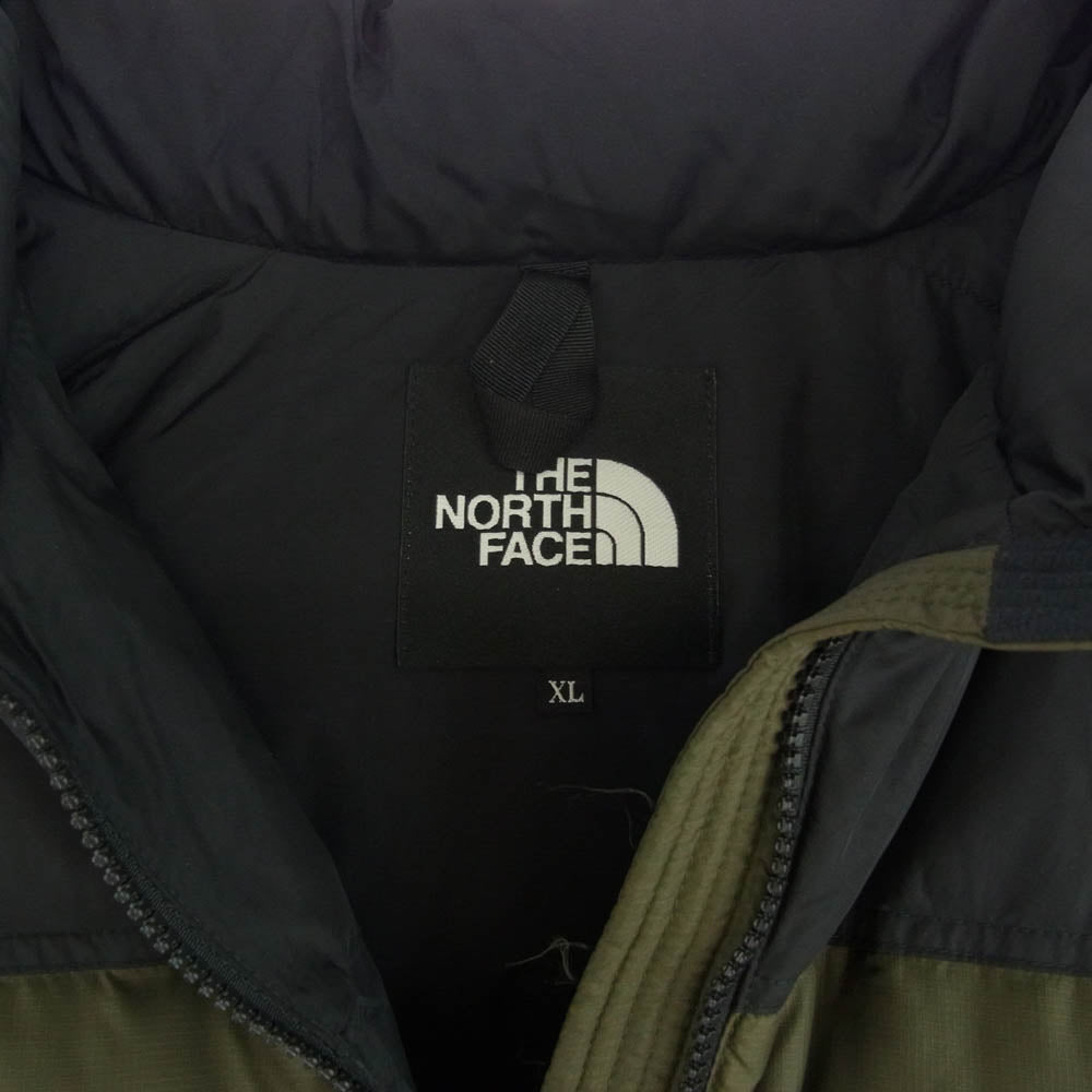 THE NORTH FACE ノースフェイス ND92335 NUPTSE JACKET ヌプシ ジャケット ダウン ジャケット カーキ系 ブラック系 XL【中古】