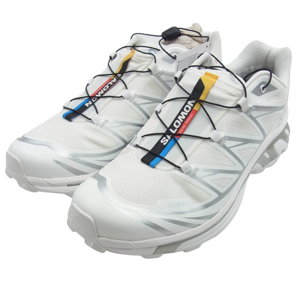salomon サロモン 475811 xt-6 goretex GTX ゴアテックス スニーカー ホワイト系 27.5cm【新古品】【未使用】【中古】