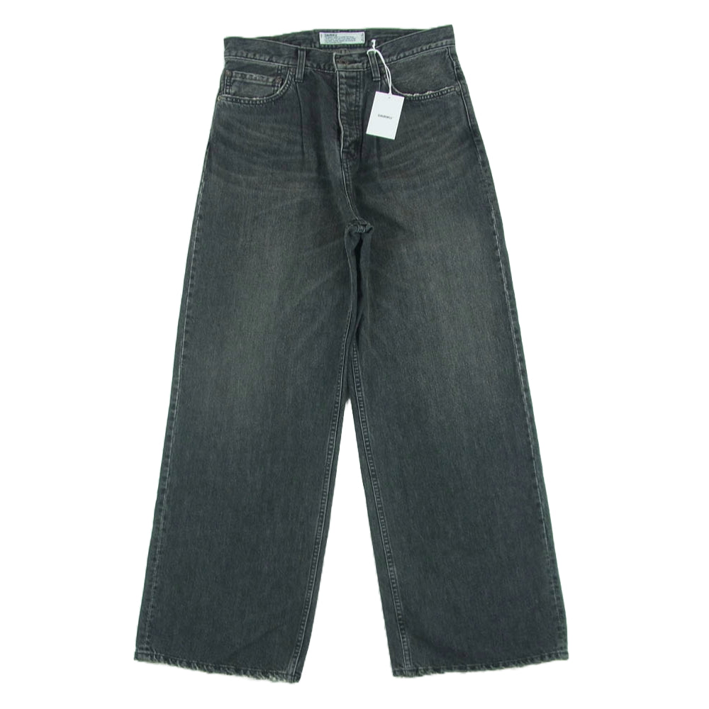 ダイリク 24AW 24AW D-12 WIDE VINTAGE DENIM PANTS ワイド ヴィンテージ デニム パンツ グレー系 Black M 29【新古品】【未使用】【中古】