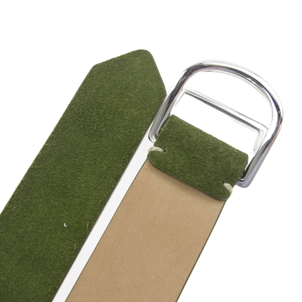 メゾンオクトパシー × SHIPS シップス スエード リング ベルト ライム グリーン系【美品】【中古】