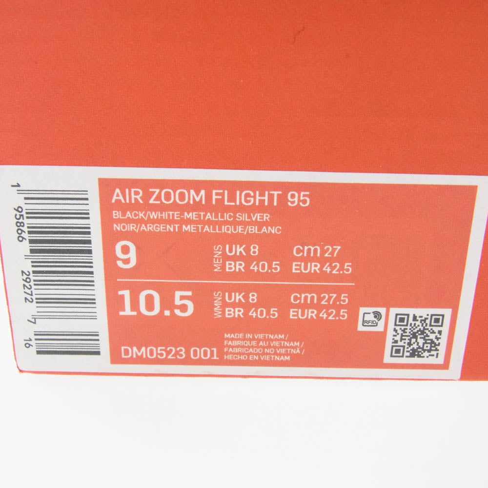 NIKE ナイキ DM0523-001 Air Zoom Flight 95 Black Metallic 2022 エアズームフライト95 ブラックメタリック スニーカー Black Metallic 30 27cm【極上美品】【中古】