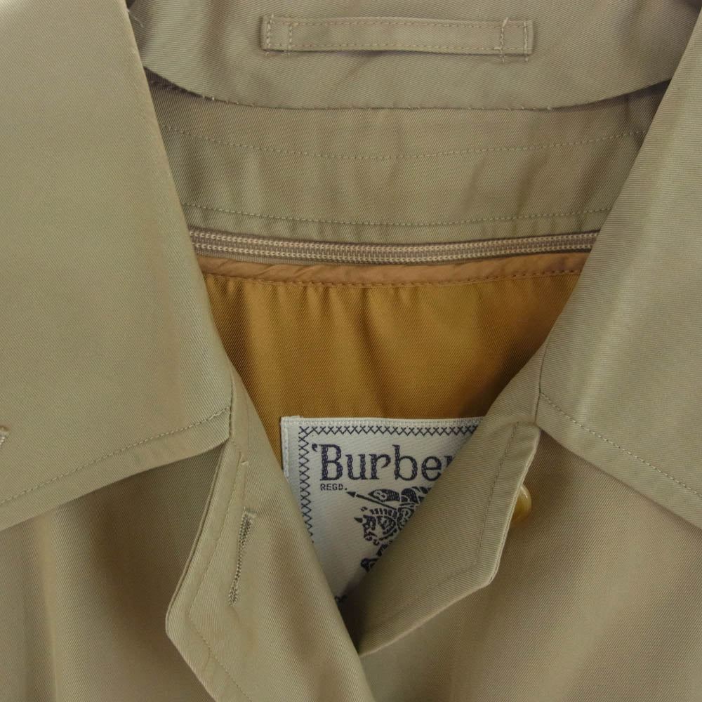 BURBERRY バーバリー D080-030-41 BURBERRYS バーバリーズ 裏地ノバチェック柄ウールライナー付属 ステンカラーコート ベージュ系【中古】