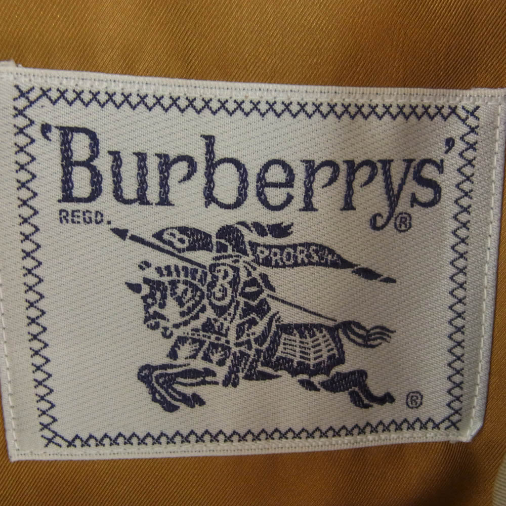 BURBERRY バーバリー D080-030-41 BURBERRYS バーバリーズ 裏地ノバチェック柄ウールライナー付属 ステンカラーコート ベージュ系【中古】