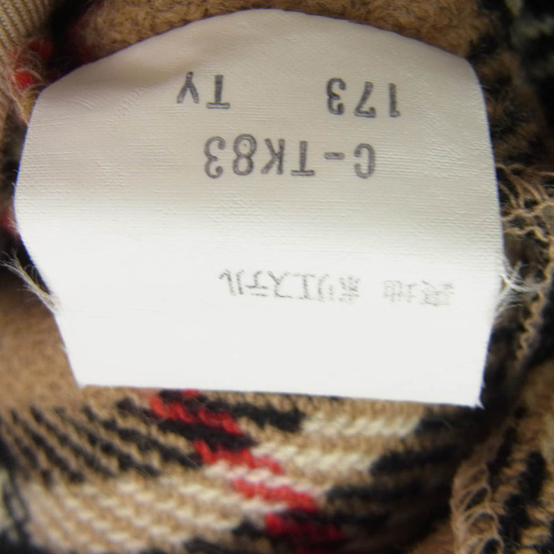 バーバリーステンカラーコート ベージュ チェック柄裏地 中古・古着通販】Burberry's (バーバリーズ) 80s 裏地ノバ